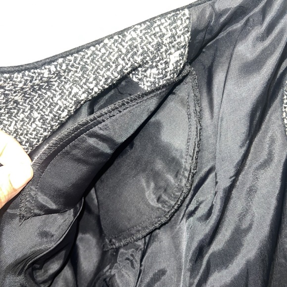 VTG Talbots 2pc Dress Blazer Set Sz 12 Houndstooth Tweed Wool Blend Academia USA - Picture 6 of 16